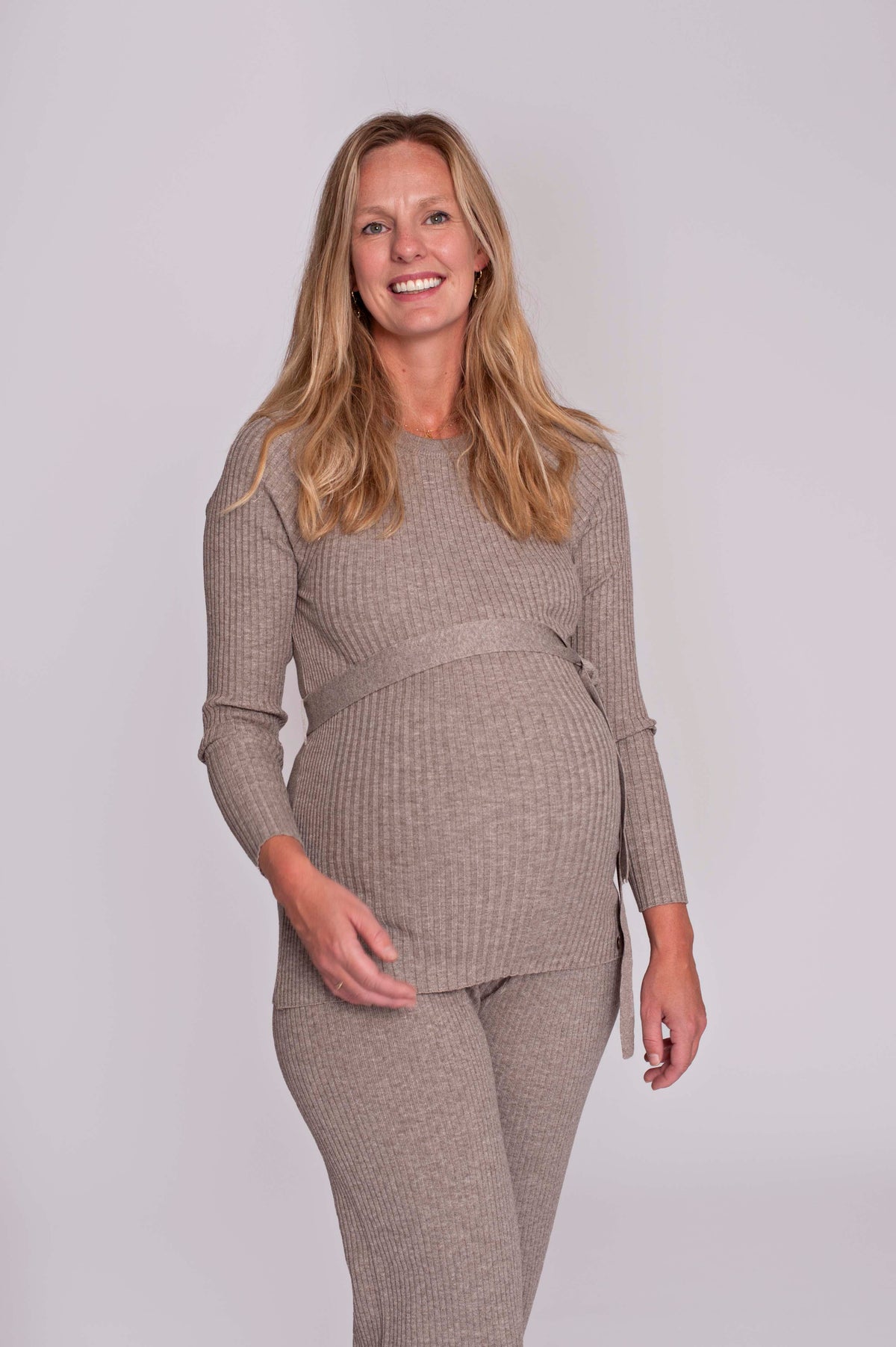Shirt Knit Belt Long Sleeves | Sand