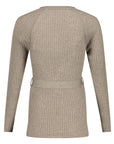 Hemd Strickgürtel Lange Ärmel | Sand