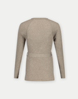 Hemd Strickgürtel Lange Ärmel | Sand