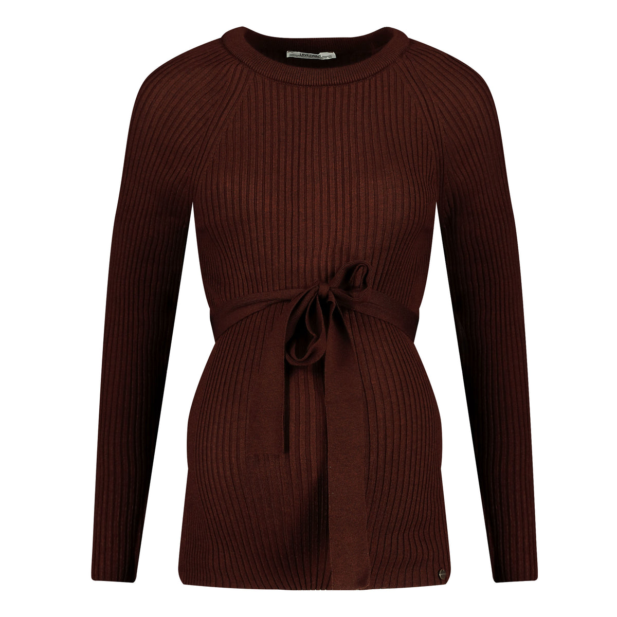 Shirt Knit Belt Long Sleeves | Brown