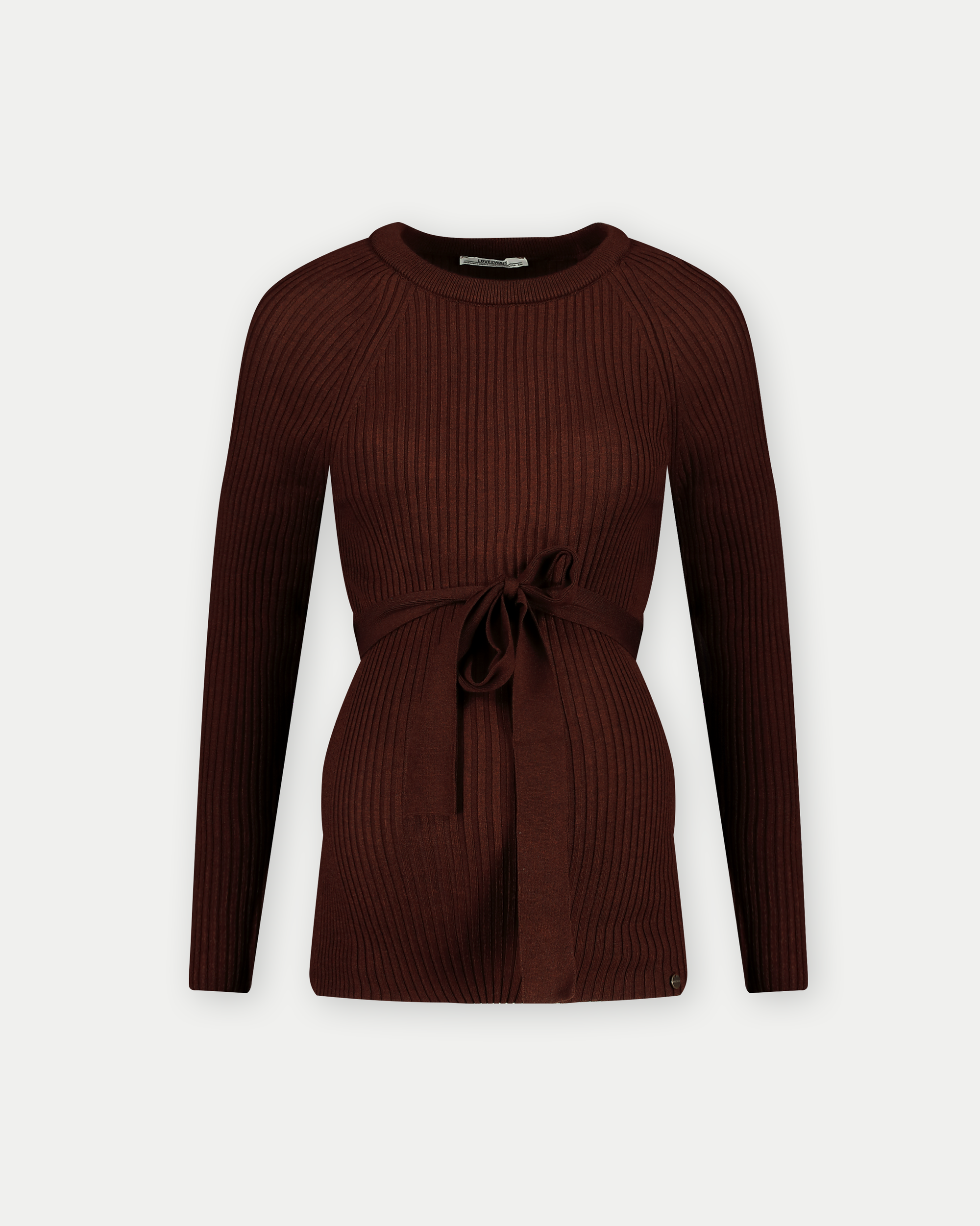 Shirt Knit Belt Long Sleeves | Brown
