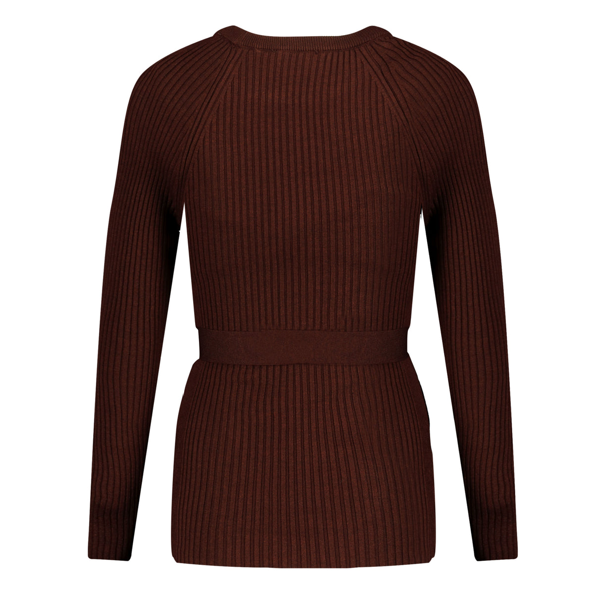 Shirt Knit Belt Long Sleeves | Brown