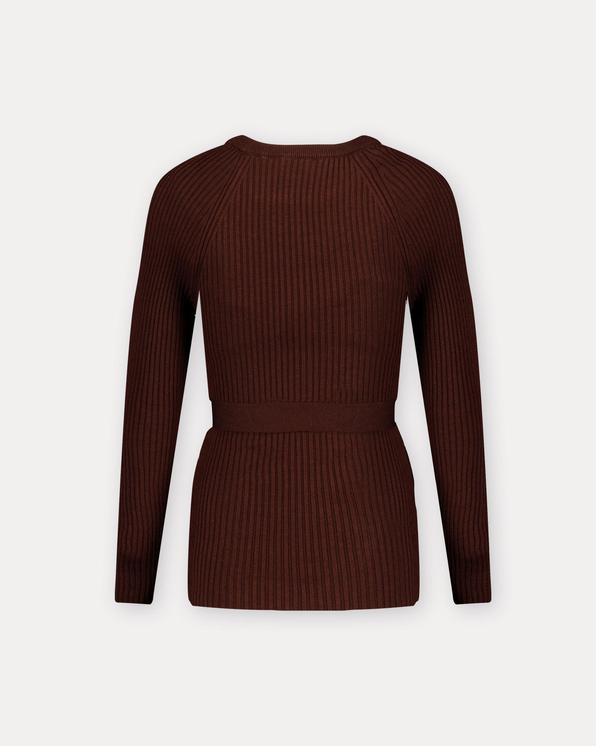 Shirt Knit Belt Long Sleeves | Brown