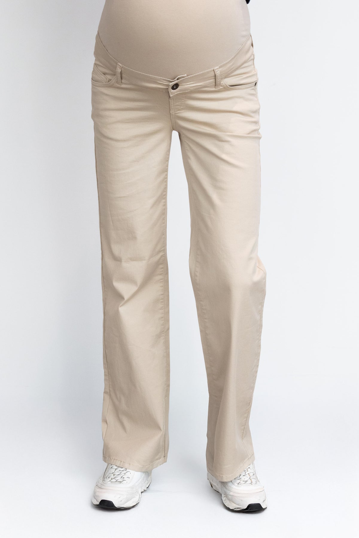 Pants Julia Cotton Wide leg | Sand
