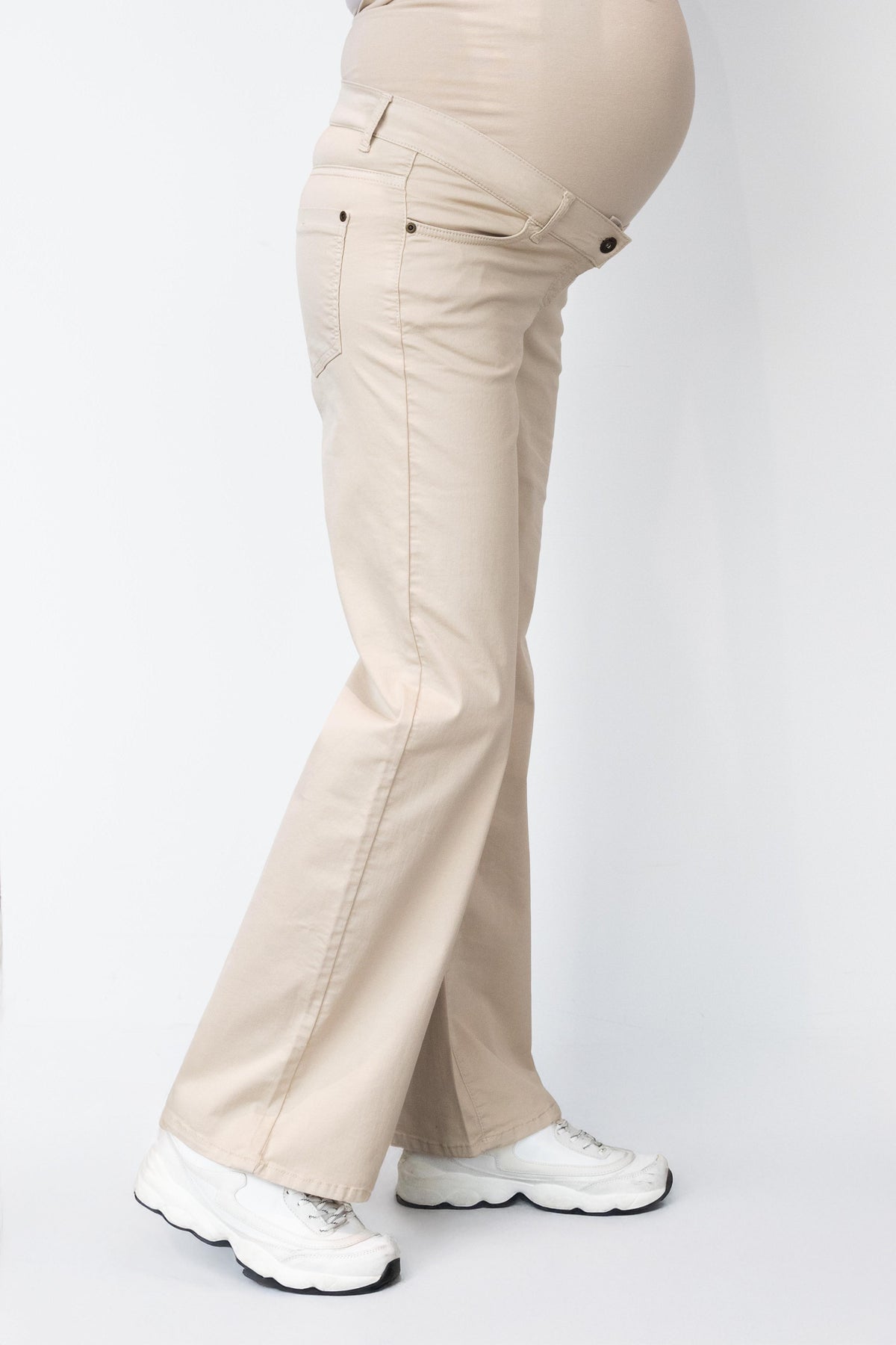 Pants Julia Cotton Wide leg | Sand