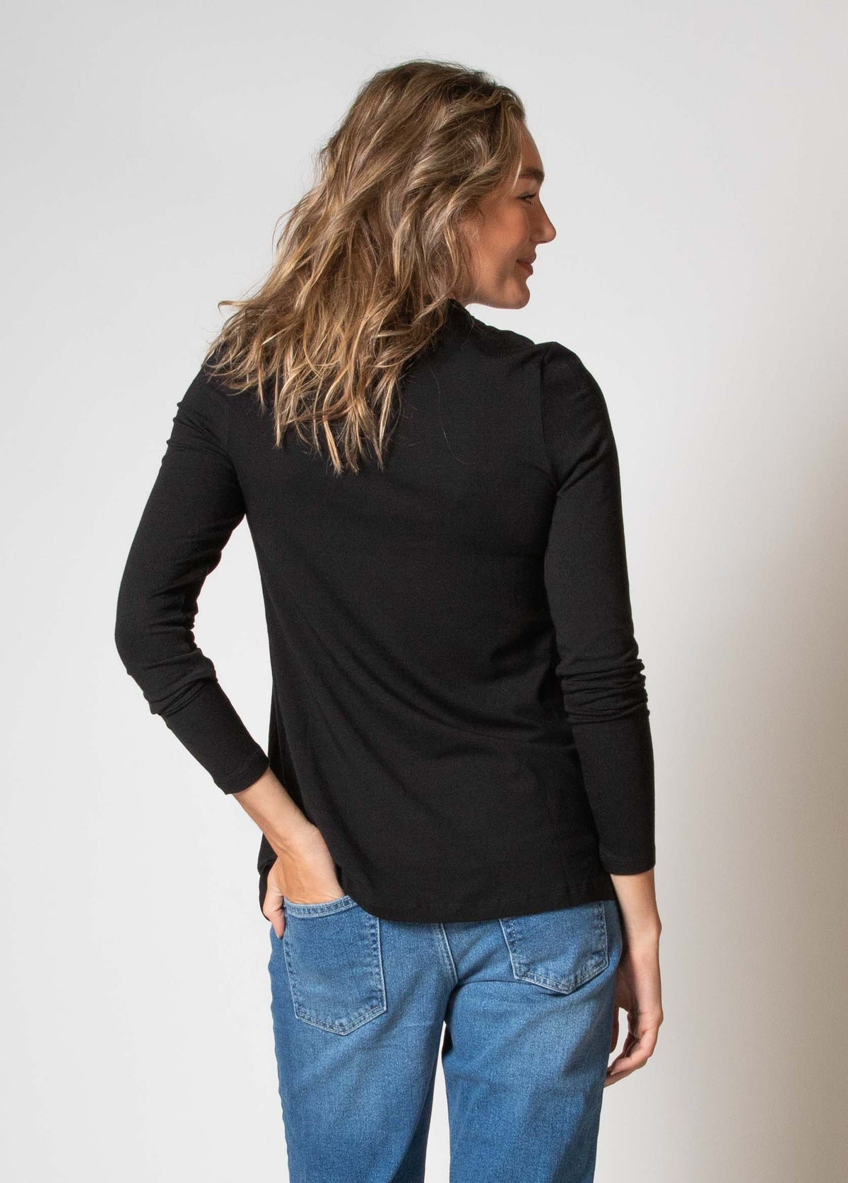 Shirt l.sl Nursing Ecovero | Black