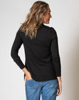Shirt l.sl Nursing Ecovero | Black