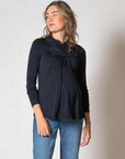 Shirt l.sl. Nursing EcoVero | Navy