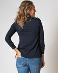 Shirt l.sl. Nursing EcoVero | Navy