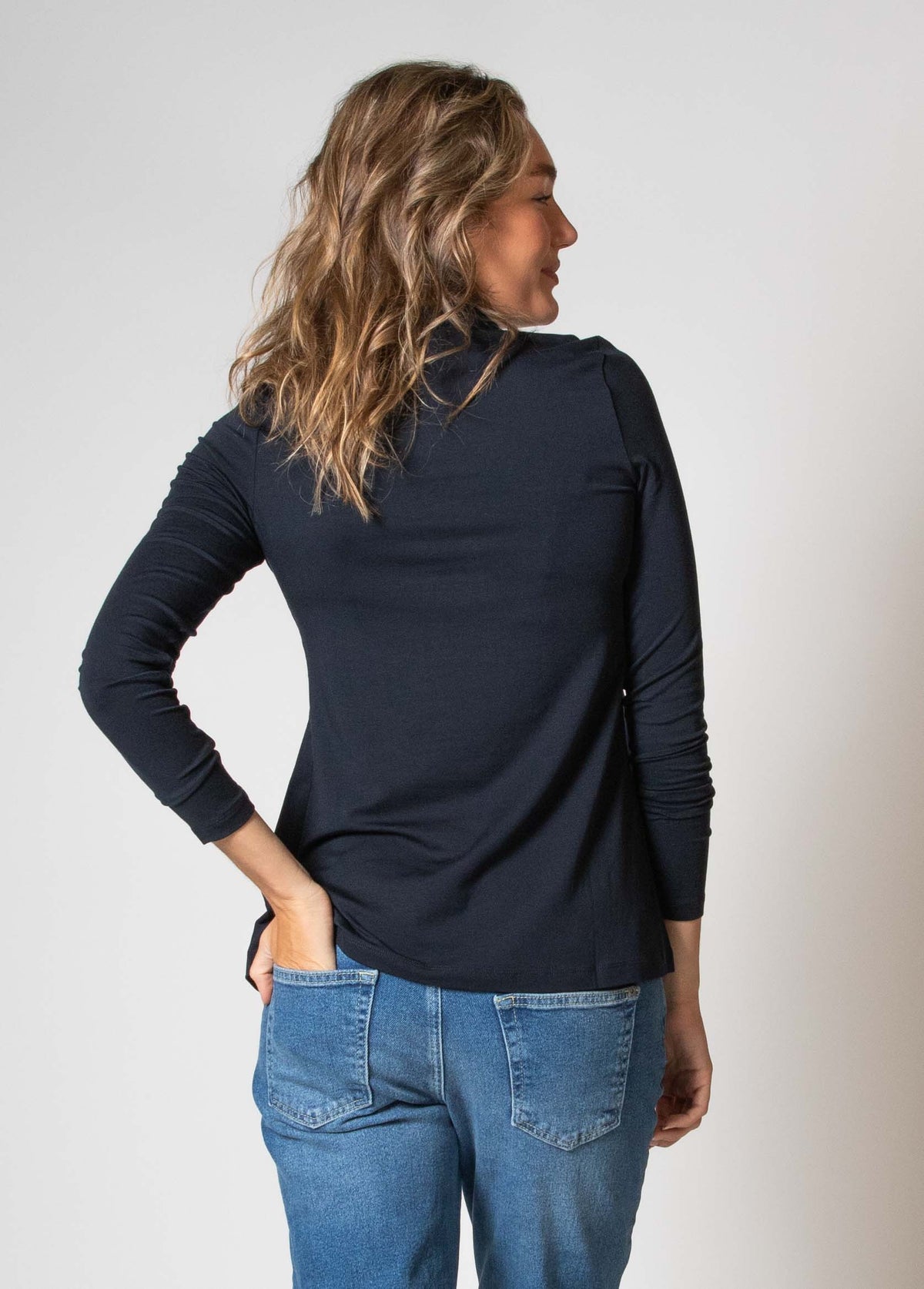 Shirt l.sl Nursing Ecovero | Navy