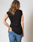 Shirt sh.sl. Nursing EcoVero | Black