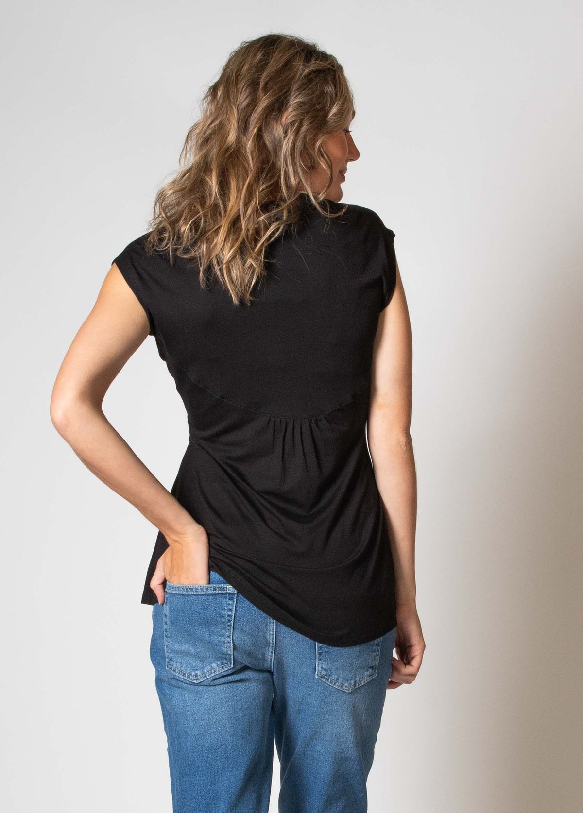 Shirt sh.sl Nursing Ecovero | Black