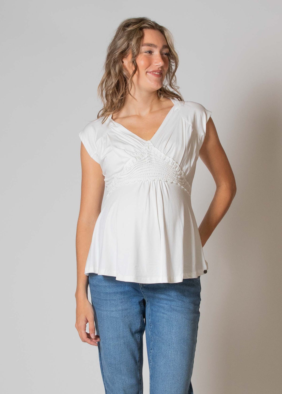 Shirt sh.sl Nursing Ecovero | Off White