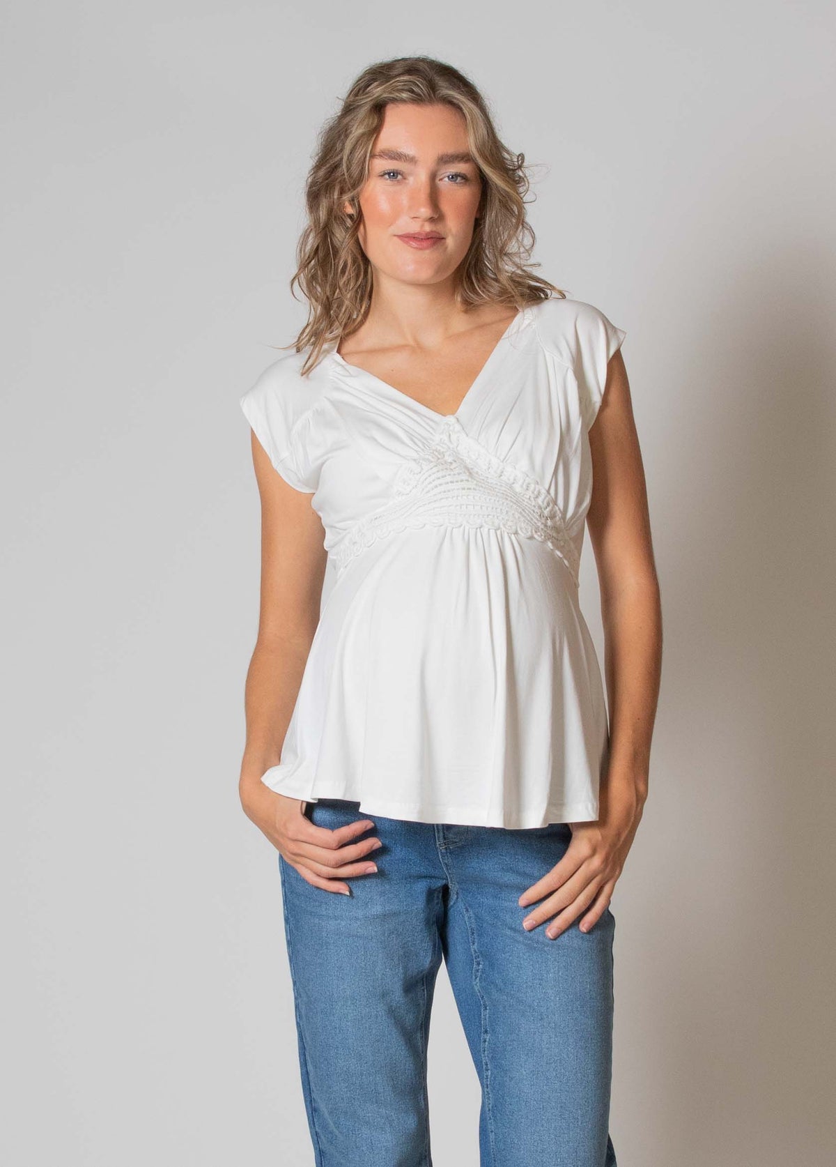 Shirt sh.sl Nursing Ecovero | Off White