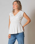Shirt sh.sl. Nursing EcoVero | Off White