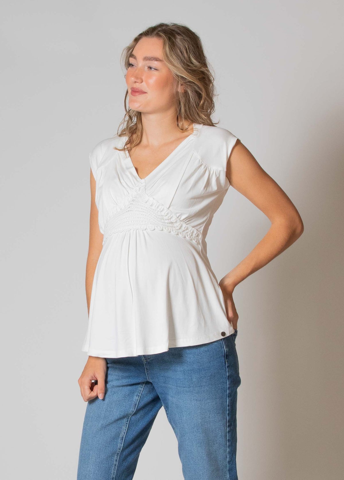 Shirt sh.sl Nursing Ecovero | Off White