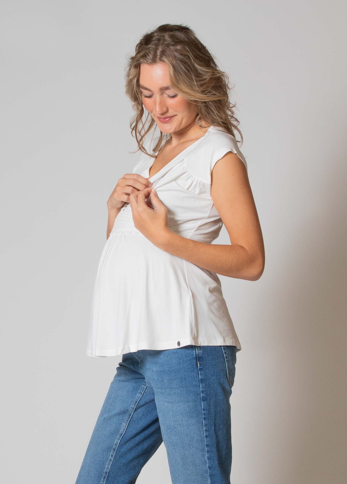 Shirt sh.sl Nursing Ecovero | Off White