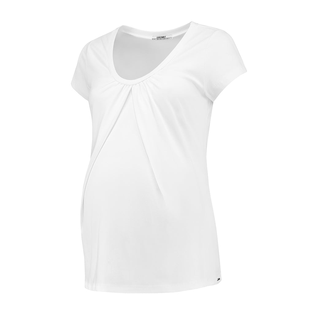 Shirt sh.sl. Nursing Organic Cotton | White