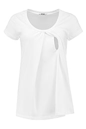 Shirt sh.sl. Nursing Organic Cotton | White