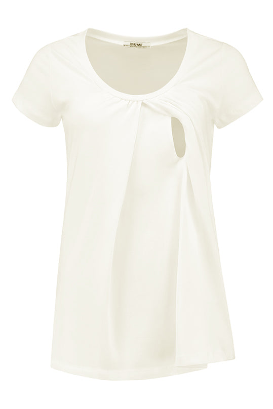Shirt sh.sl. Nursing Organic Cotton | Off White