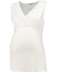 Top Nursing Tencel Lace | Off White