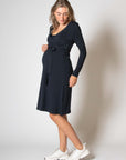 Dress Nursing Tencel | Navy