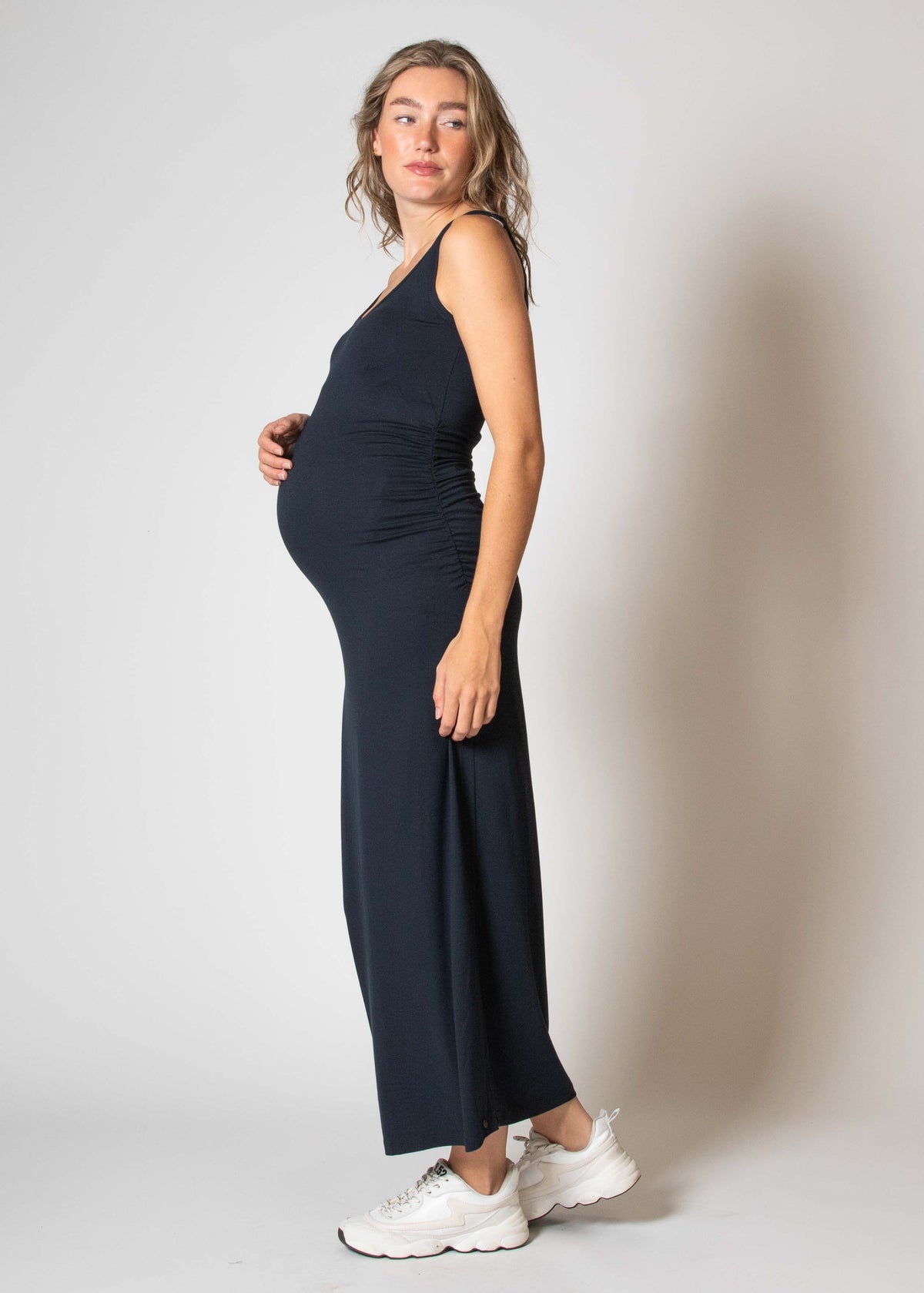 Long Dress EcoVero | Navy