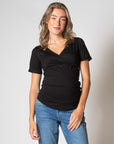 Shirt Nursing sh. sl. EcoVero | Black