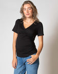 Shirt Nursing sh. sl. EcoVero | Black