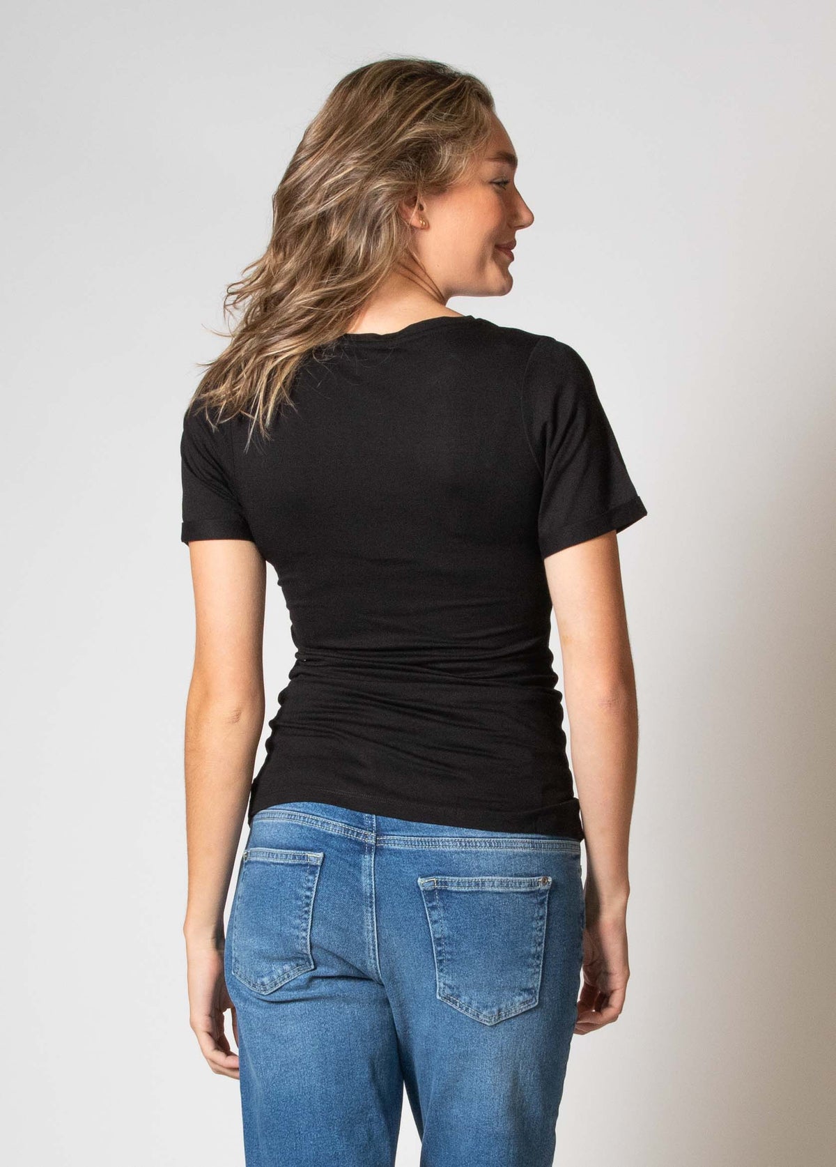 Shirt Nursing sh. sl. EcoVero | Black