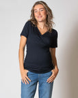 Shirt Nursing sh. sl. EcoVero | Navy