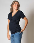 Shirt Nursing sh. sl. EcoVero | Navy