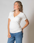 Shirt Nursing sh. sl. EcoVero | Off White
