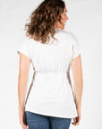 Top Nursing Sleeveless Pleated EcoVero | Off White