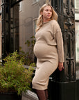 Dress Twinset + Cropped Sweater | Sand