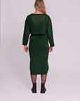 Dress Twinset + Cropped Sweater | Green