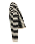 Knit Cropped | AOP Black Stripe