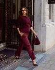 Pants | Burgundy