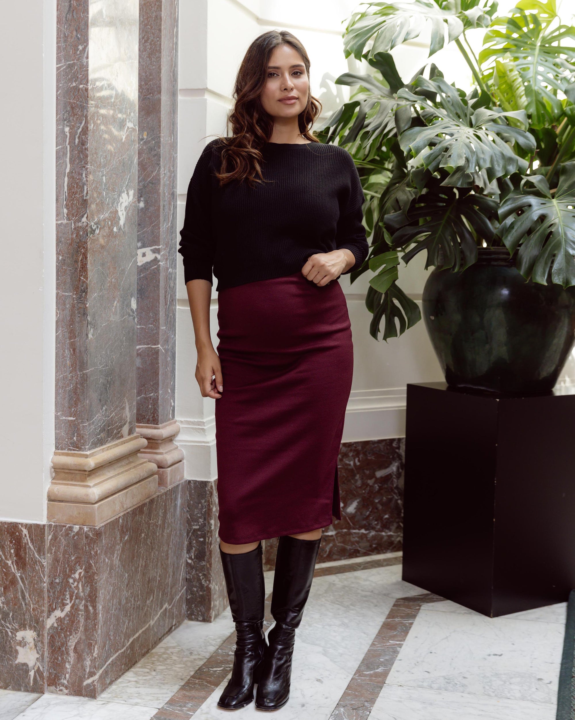 Skirt | Burgundy