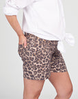 Short Denim | AOP Taupe Animal