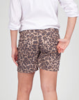 Short Denim | AOP Taupe Animal
