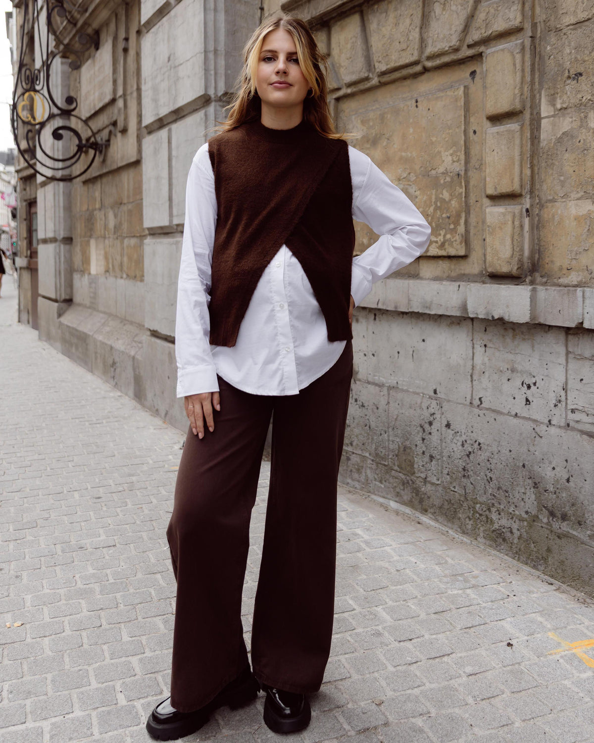 Jeans Wide Leg B999Jill 32 | Brown