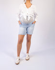 Jeans short Long | Light Wash
