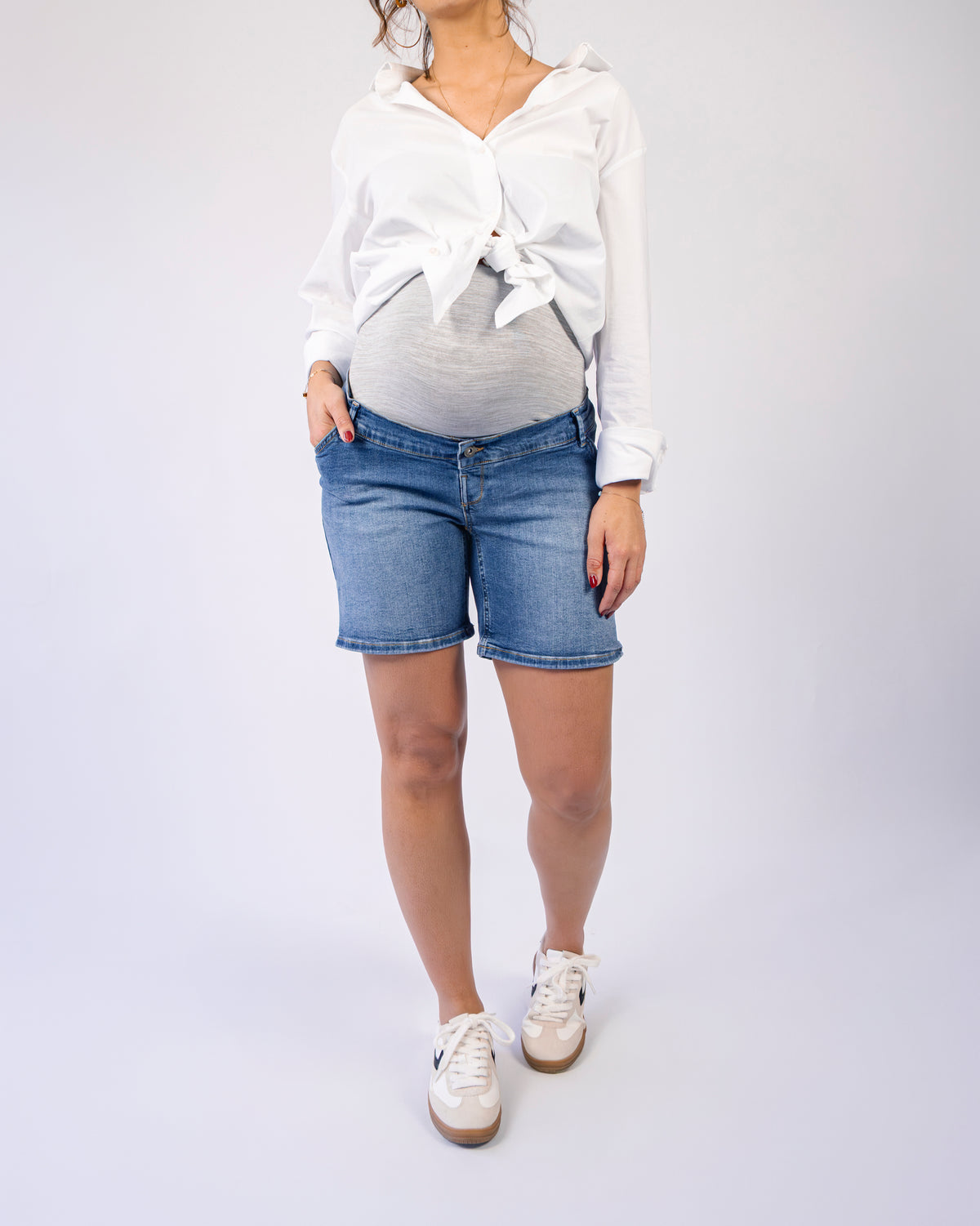 Jeans short Long | Stone Wash