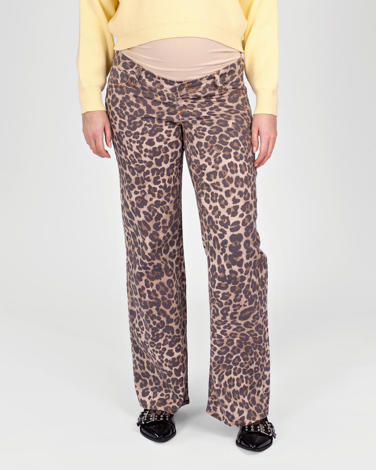 Jeans Julia Wide leg | AOP Taupe Animal
