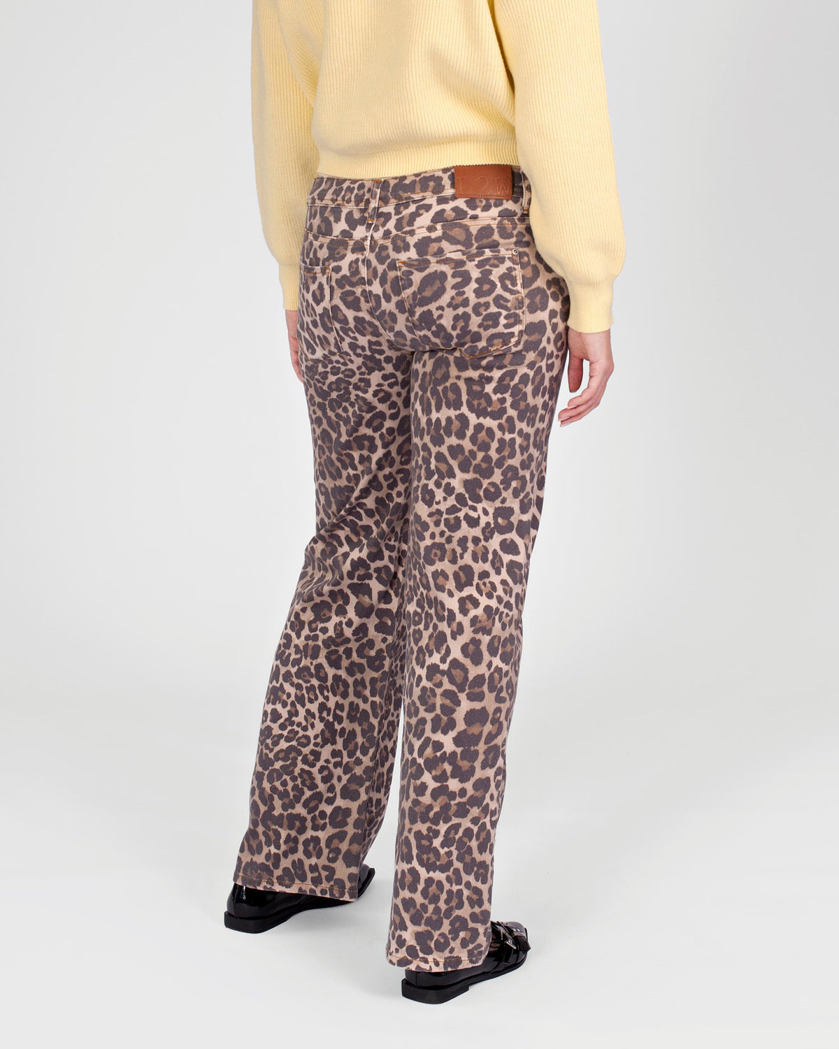 Jeans Julia Wide leg | AOP Taupe Animal
