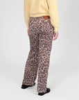 Jeans Julia Sustainable 32" Wide leg | AOP Taupe Animal