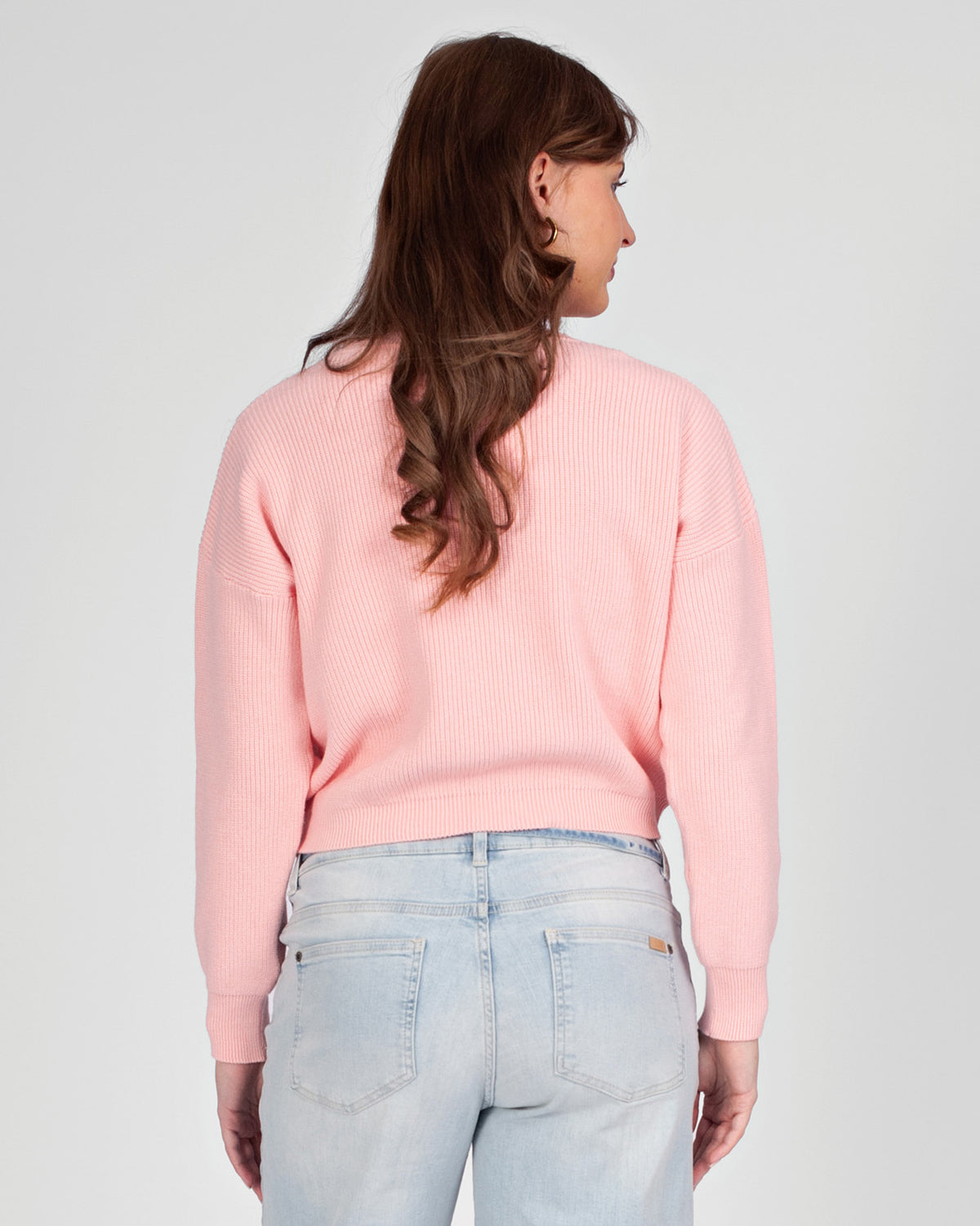 Knit Cropped | Peach