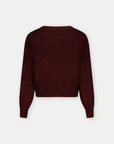 Knit Cropped | Burgundy
