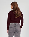 Knit Cropped | Burgundy